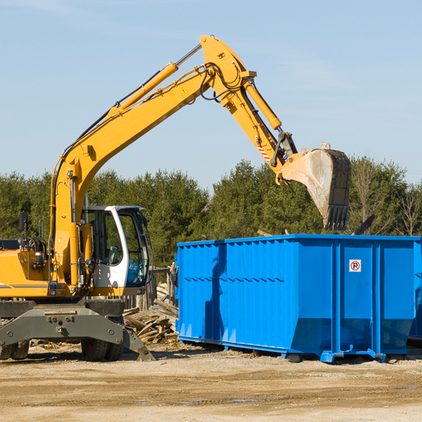 can i choose the location where the residential dumpster will be placed in Moulton IA